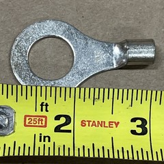 BURNDY Yad4cm16e58 NON-insulated Compression Terminal, 4 Awg Max, 5/8 In Stud