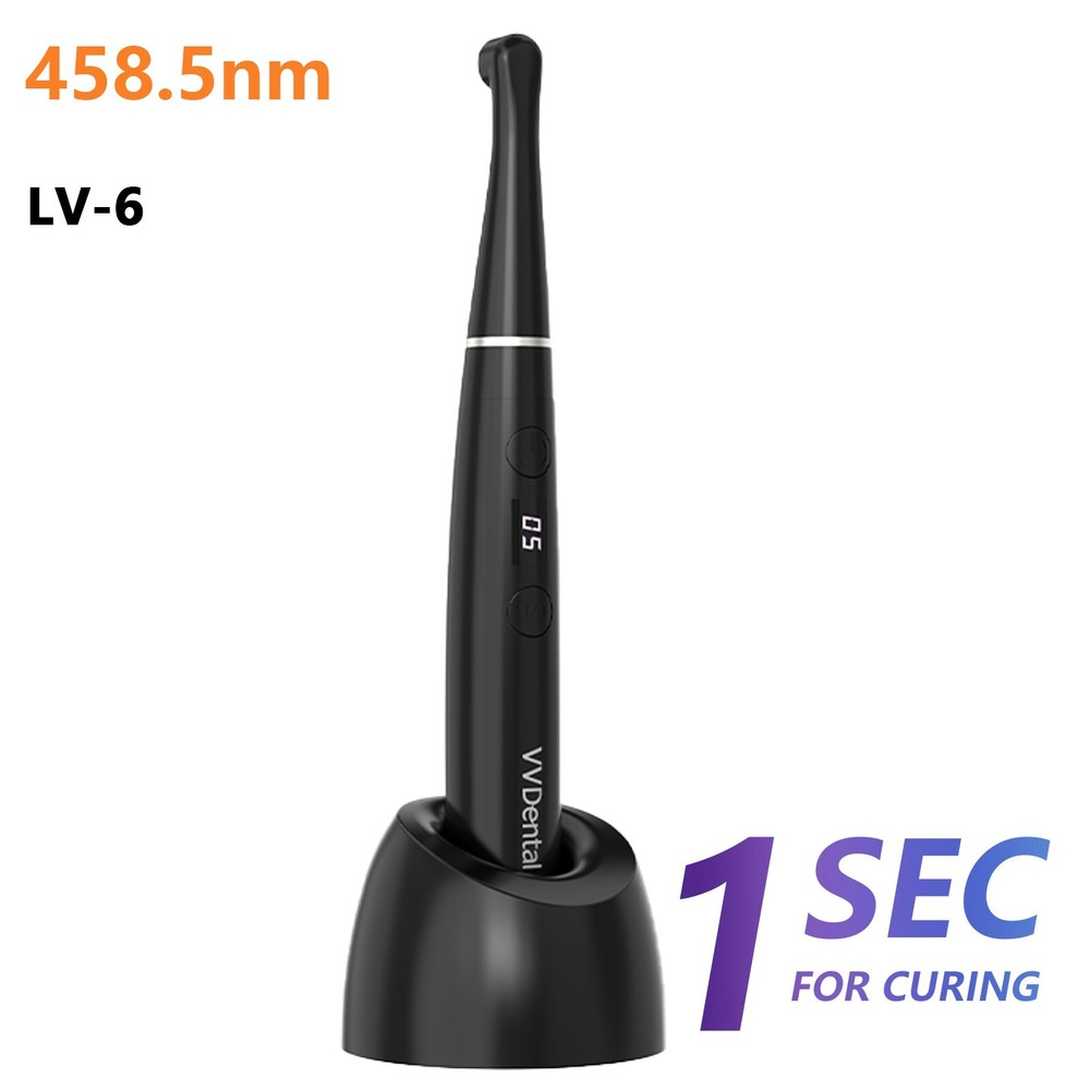 1 Second Dental Cordless Wireless LED Resin Cure Curing Light Lamp Tool 2000mw