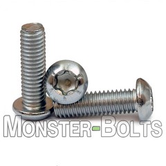 M4 Stainless Steel 6Lobe Button Head Socket Cap Screws, ISO 7380 Star Torx 0.70