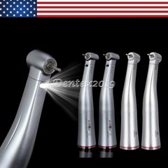 Dental 1:5 Increasing Contra Angle Optic LED Handpiece Fit Electric Motor