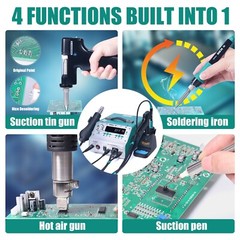 YIHUA 948-II Desoldering Suction Gun Heat Air Gun Soldering Iron Rework Station