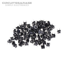 50 Pieces 6x6x5mm Through Hole Momentary Tactile Push Button Switch DIP4 – USA