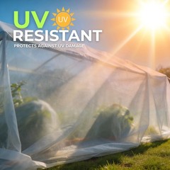 Heavy Duty Plastic Sheeting 10′ x 25′ – 3 Mil UV Protection Poly Film (2 Pack)