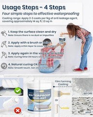 35oz Clear Waterproof Sealant for Effective Leak Prevention and Moisture Barrier