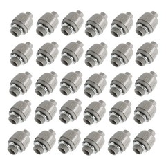 30 Pcs 1/2 Inch Liquid Tight Connector PVC Electrical Conduit Fittings Straight