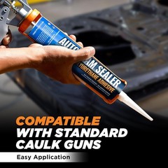 Professional Automotive Seam Sealer, Paintable Quick-Set Polyurethane Auto Body