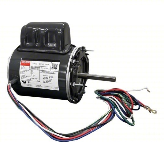 DAYTON Direct Drive Blower Motor 1AGF9 1/8 HP, 115V AC, 42Y frame 1AGF9A