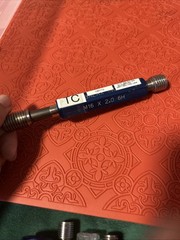 Balax M16 X 2.0 6H THREAD PLUG GAGE GO = 14.701 mm, No Go = 14.913 mm (Q36)