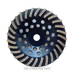 7″ Top Quality Turbo 28 Teeth Cup Wheel Fast Surface Grinding Concrete Brick
