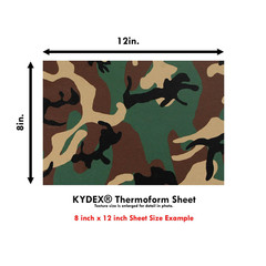 KYDEX Sheet Infused Print 12X12 Inch Woodland Camo Holster Making Hobby USA