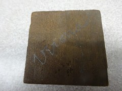 Braddock PA Lutheran Church Wood & Copper Plate Photo Negative, 1-5/8″ Vintage