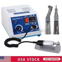 Lab MARATHON III 35,000 RPM Electric Micromotor /Contrangle /Straight Handpiece