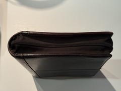 Franklin Covey Leather Zip Planner Binder 7-Ring Organizer 8×10 Brown Burgundy