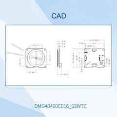 1.6 Inch 400*400 Pixels 262K Colors Circular IPS TFT LCD Display Module HMI Capa