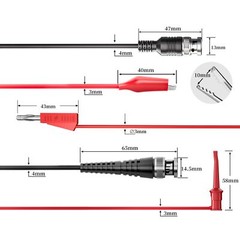 BNC Test Leads Set Oscilloscope Test Leads Kit BNC to Alligator Crocodile…