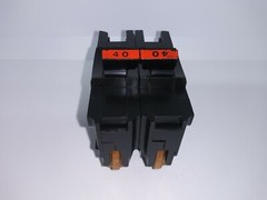 FPE FEDERAL PACIFIC NA240 2 POLE 40 AMP Type NA Circuit Breaker Red Handle