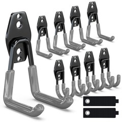 3-H Garage Wall Hooks 10 Pack, Heavy Duty Garage Hooks with Extra Welding Spo…