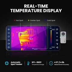 Mileseey 256 x 192 IR Thermal Imaging Camera for Android (USB-C) Smartphone