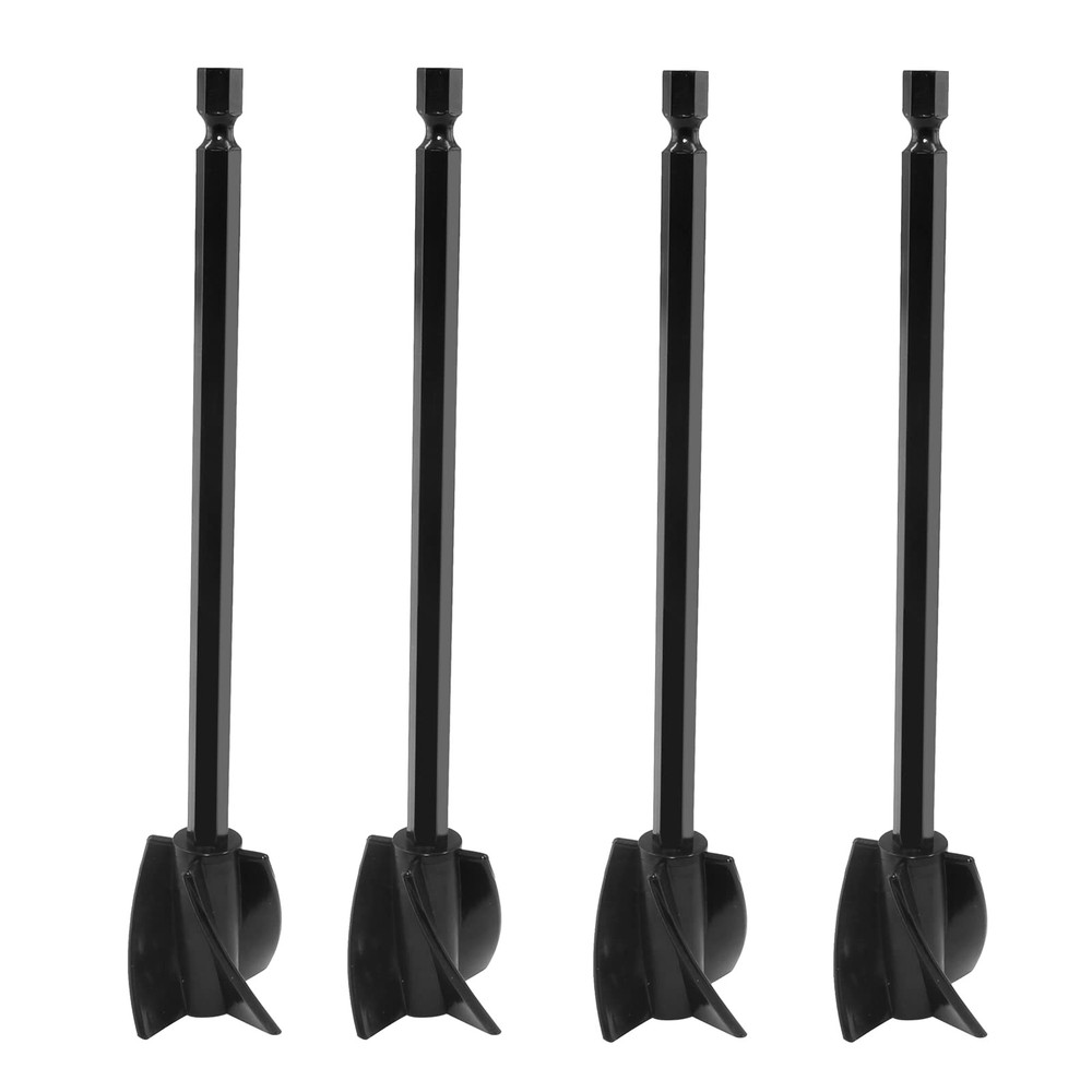 Litoexpe 4 Pcs Resin Mixer Paddles, Epoxy Paddle Attachment Black