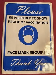 Public Safety Sign – Mask Required
