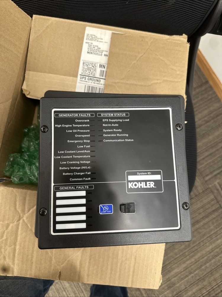 TT-1625 Kohler Remote Serial Annunciator (RSA III) Panel GM85123-3
