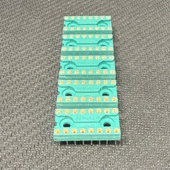 5x Augat 16-Pin DIP IC Socket Gold Contacts NOS Machine Pin Through Hole