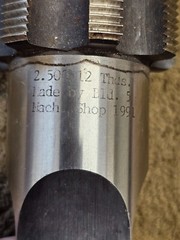 2-1/2″ – 12 2.5 X 12 RH Thread Threading Plug Tap 8 Flute Military Surplus USA