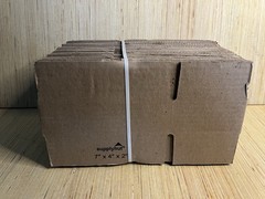 25 Pack 7x4x2 White Corrugated Shipping Mailer Packing Box Boxes 7″ x 4″ x 2″
