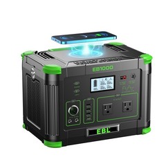 1000W 999Wh Portable Power Station Solar Charger Generator Supply Home Camping