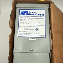 NEW IN BOX! ACME 120X240V .75KVA GENERAL PURPOSE TRANSFORMER T-1-81052