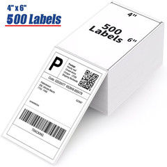 4×6 fanfold direct thermal shipping labels