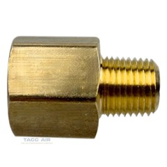 4 Pack Brass Reducer Adapter 1/4″ Female X 1/8″ Male NPT Pipe Reducing Fitting