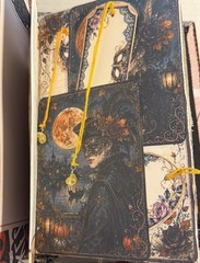 Junk Journal Halloween Spellbound Scary Tales Handmade Memory Note Book 74 Pages