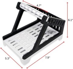 Shipping Label Holder Stand for Rolls & Fanfold – Rollo/Dymo Compatible (White)