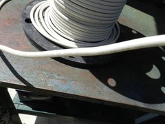 6 AWG 600 Volt Stranded Copper Building Wire Type MTW THHN THWN WHITE, Per Foot