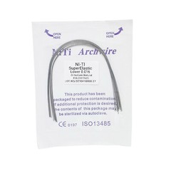 10Pcs Dental Orthodontic Super Elastic Niti Arch Wires Round Ovoid /Nature Form