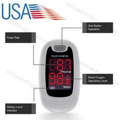 Fingertip Pulse Oximeter Spo2 Blood Oxygen Pulse Heart Rate Monitor Machine