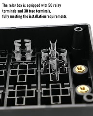 Universal 12V Fuse Relay Box, with Only Box & Terminals, & Terminals