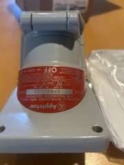 Appleton EFSR2023 Aluminum 20a U-line Explosion Proof 125v Electric Plug – Gray