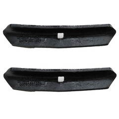 2 Standard Pattern Danish Cultivator Point Reversible Single Bolt 1-3/8” x 6MM