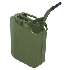 5PCS Jerry Can Gasoline Oil Army Can Backup 5 Gallon 20L Metal Steel Tank