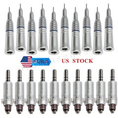 NSK Style Dental Straight Nose /Air Motor Low Slow Speed Handpiece 4Hole Attach