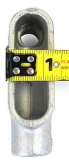 EATON CROUSE HINDS, LB-17, LOT OF 4, 1/2″ METAL CONDUIT BODY, W/ COVERS, NOS S
