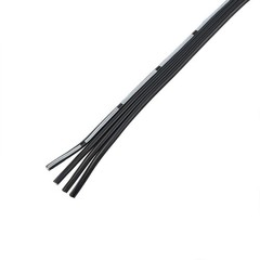 24 Gauge Silicone Ribbon Cable Flexible 4P Black 25 ft Flat Cable 24AWG Stranded