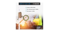 Fall Protection Rope Grab, Fall Arrester, Used with 5/8″ Lifeline Rope