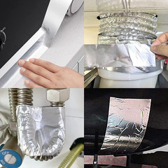 Aluminum Foil Tape, 2 Inch X 65 Feet (3.9 Mil), Insulation Adhesive Metal High T