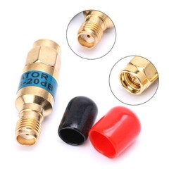 Golden SMA Fixed Attenuator DC-6GHz SMA-JK 2W SMA FR Attenuation 1db