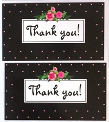 Thank You Business Cards for Small Business Variety Pack Flowers