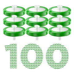 100PCS Non-sterile Syringe Filter PES Membrane25mm 0.22μm Hydrophilic Disposable