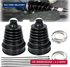 2PCS CV Boot Kit with 4 Stainless Steel Clamps Waterproof Dustproof FAST SHIPING